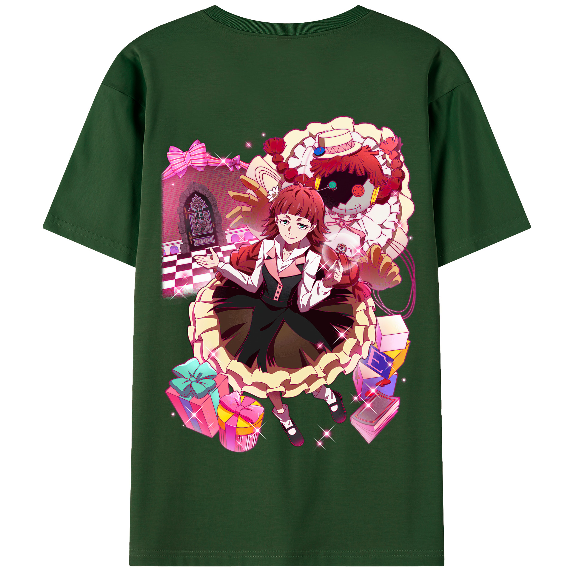 （画像用） 文豪ストレイドッグス Bungo Stray Dogs 綿100％半袖Tシャツ（背面プリント）